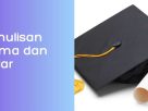 Menyikapi Penulisan DR, Dr dan dr